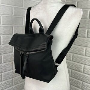 BOTKIER New York Nylon Vegan Leather Logo Strap Mini Backpack